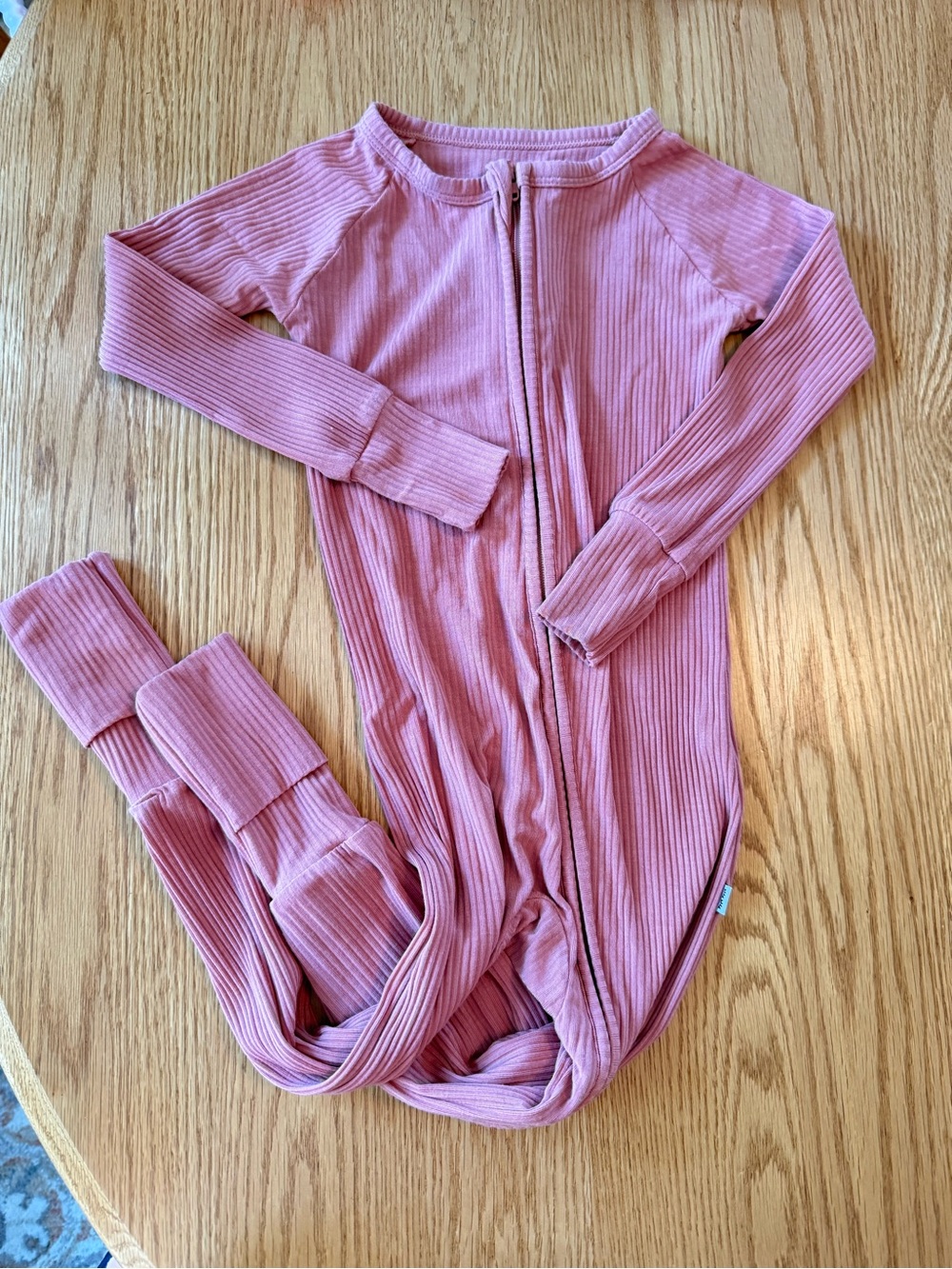 Little Sleepies Clay ribbed Zippy
